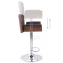 Taburete de cocina tela gris de vidaXL, Taburetes de cocina - Ref: Foro24-287379, Precio: 130,22 €, Descuento: %