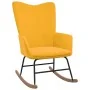 Silla mecedora de terciopelo amarillo mostaza de vidaXL, Mecedoras - Ref: Foro24-327750, Precio: 115,94 €, Descuento: %