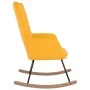 Silla mecedora de terciopelo amarillo mostaza de vidaXL, Mecedoras - Ref: Foro24-327750, Precio: 115,94 €, Descuento: %