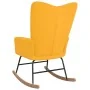Silla mecedora de terciopelo amarillo mostaza de vidaXL, Mecedoras - Ref: Foro24-327750, Precio: 115,94 €, Descuento: %