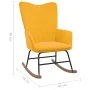 Silla mecedora de terciopelo amarillo mostaza de vidaXL, Mecedoras - Ref: Foro24-327750, Precio: 115,94 €, Descuento: %
