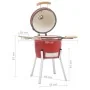 Barbacoa ahumadora Kamado de cerámica 81 cm de vidaXL, Barbacoas - Ref: Foro24-316096, Precio: 468,27 €, Descuento: %