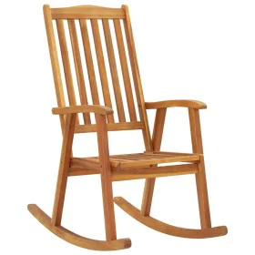 Mecedora de madera maciza de acacia de vidaXL, Sillas de jardín - Ref: Foro24-311844, Precio: 165,07 €, Descuento: %