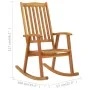 Solid Acacia Wood Rocking Chair by vidaXL, Garden chairs - Ref: Foro24-311844, Price: 165,07 €, Discount: %