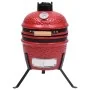 2 en 1 Barbacoa ahumadora Kamado de cerámica rojo 56 cm de vidaXL, Barbacoas - Ref: Foro24-316095, Precio: 234,98 €, Descuent...