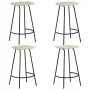 Taburetes de cocina 4 unidades madera maciza de mango de vidaXL, Taburetes de cocina - Ref: Foro24-320648, Precio: 222,91 €, ...