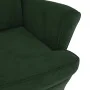 Sillón de terciopelo verde oscuro de vidaXL, Sillones - Ref: Foro24-324061, Precio: 199,32 €, Descuento: %