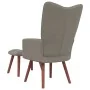 Light gray velvet recliner chair with footstool by vidaXL, Armchairs - Ref: Foro24-328062, Price: 126,43 €, Discount: %