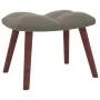 Light gray velvet recliner chair with footstool by vidaXL, Armchairs - Ref: Foro24-328062, Price: 126,43 €, Discount: %