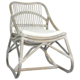 Gray linen rattan chair by vidaXL, Armchairs - Ref: Foro24-325482, Price: 139,03 €, Discount: %