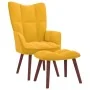 Entspannungssessel mit Hocker in Senfgelbem Samt von vidaXL, Sessel - Ref: Foro24-328069, Preis: 124,18 €, Rabatt: %