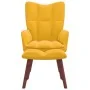 Entspannungssessel mit Hocker in Senfgelbem Samt von vidaXL, Sessel - Ref: Foro24-328069, Preis: 124,18 €, Rabatt: %