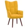 Entspannungssessel mit Hocker in Senfgelbem Samt von vidaXL, Sessel - Ref: Foro24-328069, Preis: 124,18 €, Rabatt: %