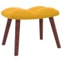 Entspannungssessel mit Hocker in Senfgelbem Samt von vidaXL, Sessel - Ref: Foro24-328069, Preis: 124,18 €, Rabatt: %