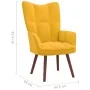 Entspannungssessel mit Hocker in Senfgelbem Samt von vidaXL, Sessel - Ref: Foro24-328069, Preis: 124,18 €, Rabatt: %