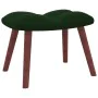 Silla mecedora con reposapiés terciopelo verde oscuro by vidaXL, Rocking chairs - Ref: Foro24-328152, Price: 176,61 €, Discou...
