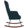 Silla mecedora de terciopelo azul de vidaXL, Mecedoras - Ref: Foro24-328149, Precio: 117,99 €, Descuento: %