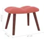 Schaukelstuhl mit Fußstütze aus rosa Samt von vidaXL, Schaukelstühle - Ref: Foro24-328154, Preis: 182,09 €, Rabatt: %