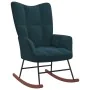 Blue velvet rocking chair with footrest by vidaXL, Rocking chairs - Ref: Foro24-328160, Price: 143,68 €, Discount: %