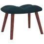 Blue velvet rocking chair with footrest by vidaXL, Rocking chairs - Ref: Foro24-328160, Price: 143,68 €, Discount: %