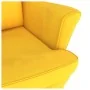 Silla mecedora patas de madera de caucho terciopelo amarillo de vidaXL, Mecedoras - Ref: Foro24-329370, Precio: 199,55 €, Des...