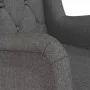 Sillón con patas mecedoras madera de caucho tela gris oscuro de vidaXL, Sillones - Ref: Foro24-329406, Precio: 201,30 €, Desc...