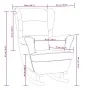 Silla mecedora con patas de madera de caucho terciopelo negro de vidaXL, Mecedoras - Ref: Foro24-329369, Precio: 233,63 €, De...