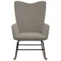 Silla mecedora de terciopelo gris claro de vidaXL, Mecedoras - Ref: Foro24-327743, Precio: 113,72 €, Descuento: %