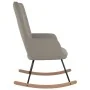 Silla mecedora de terciopelo gris claro de vidaXL, Mecedoras - Ref: Foro24-327743, Precio: 113,72 €, Descuento: %