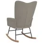 Silla mecedora de terciopelo gris claro de vidaXL, Mecedoras - Ref: Foro24-327743, Precio: 113,72 €, Descuento: %