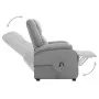 Sillón elevable tela gris claro de vidaXL, Sillones - Ref: Foro24-329699, Precio: 344,58 €, Descuento: %