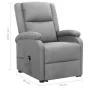 Sillón elevable tela gris claro de vidaXL, Sillones - Ref: Foro24-329699, Precio: 344,58 €, Descuento: %