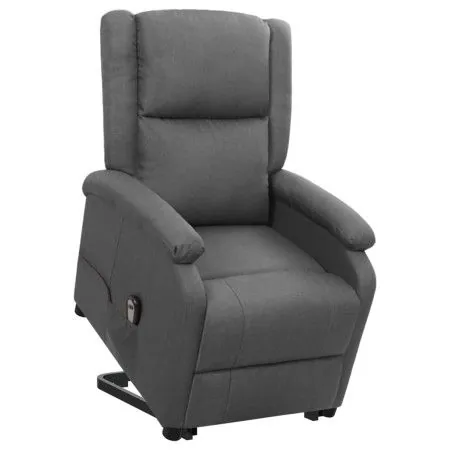 Sillón elevable tela gris oscuro de vidaXL, Sillones - Ref: Foro24-329700, Precio: 341,44 €, Descuento: %