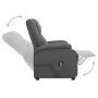 Sillón elevable tela gris oscuro de vidaXL, Sillones - Ref: Foro24-329700, Precio: 341,44 €, Descuento: %