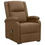 Sillón elevable tela marrón de vidaXL, Sillones - Ref: Foro24-329703, Precio: 319,39 €, Descuento: %