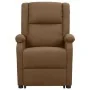 Sillón elevable tela marrón de vidaXL, Sillones - Ref: Foro24-329703, Precio: 319,39 €, Descuento: %