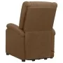 Sillón elevable tela marrón de vidaXL, Sillones - Ref: Foro24-329703, Precio: 319,39 €, Descuento: %