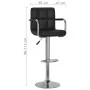 Küchenhocker 2 Einheiten aus schwarzem Kunstleder von vidaXL, Küchenhocker - Ref: Foro24-334594, Preis: 122,83 €, Rabatt: %