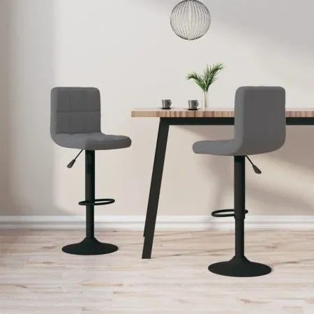 Kitchen stools 2 units dark gray velvet by vidaXL, Kitchen stools - Ref: Foro24-334306, Price: 109,90 €, Discount: %