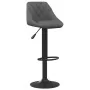 Dunkelgraues Samt-Küchenhocker von vidaXL, Küchenhocker - Ref: Foro24-335339, Preis: 87,25 €, Rabatt: %