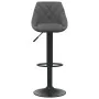 Dunkelgraues Samt-Küchenhocker von vidaXL, Küchenhocker - Ref: Foro24-335339, Preis: 87,25 €, Rabatt: %