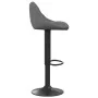 Dunkelgraues Samt-Küchenhocker von vidaXL, Küchenhocker - Ref: Foro24-335339, Preis: 87,25 €, Rabatt: %