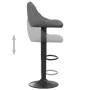 Taburete de cocina de terciopelo gris oscuro de vidaXL, Taburetes de cocina - Ref: Foro24-335339, Precio: 87,25 €, Descuento: %