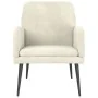 Sillón de terciopelo crema 62x79x79 cm de vidaXL, Sillones - Ref: Foro24-351412, Precio: 89,31 €, Descuento: %