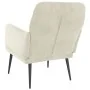 Sillón de terciopelo crema 62x79x79 cm de vidaXL, Sillones - Ref: Foro24-351412, Precio: 89,31 €, Descuento: %