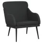 Sillón de cuero sintético negro 63x76x80 cm de vidaXL, Sillones - Ref: Foro24-351424, Precio: 99,64 €, Descuento: %