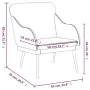 Sillón de cuero sintético negro 63x76x80 cm de vidaXL, Sillones - Ref: Foro24-351424, Precio: 99,64 €, Descuento: %