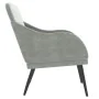 Hellgrauer Samtsessel 63x76x80 cm von vidaXL, Sessel - Ref: Foro24-351436, Preis: 84,24 €, Rabatt: %