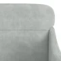 Sillón de terciopelo gris claro 63x76x80 cm de vidaXL, Sillones - Ref: Foro24-351436, Precio: 84,24 €, Descuento: %