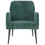 Sillón de terciopelo verde oscuro 62x79x79 cm de vidaXL, Sillones - Ref: Foro24-351406, Precio: 89,10 €, Descuento: %
